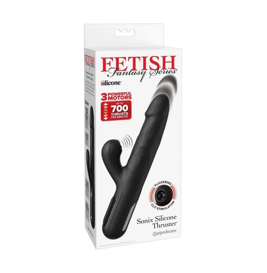 FETISH FANTASY SERIES - SONIX SILIKON-THRUSTER-HASE-VIBRATOR SCHWARZ FETISH FANTASY SERIES - SONIX SILIKON-THRUSTER-HASE-VIBRATOR SCHWARZ