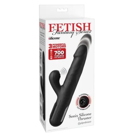 FETISH FANTASY SERIES - SONIX SILIKON-THRUSTER-HASE-VIBRATOR SCHWARZ
