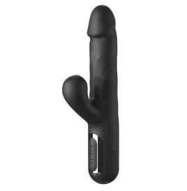 FETISH FANTASY SERIES - VIBRADOR RABBIT SONIX SILICONE THRUSTER NEGRO