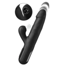 FETISH FANTASY SERIES - VIBRADOR RABBIT SONIX SILICONE THRUSTER NEGRO