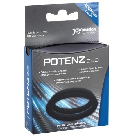 JOYDIVISION POTENZDUO - ANELLI NERO - M