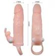 BAILE - BRAVE MAN PENISABDECKUNG MIT KANINCHEN UND DOPPELMOTOR FLEISCH 16.5 CM BAILE - BRAVE MAN PENISABDECKUNG MIT KANINCHEN UND DOPPELMOTOR FLEISCH 16.5 CM