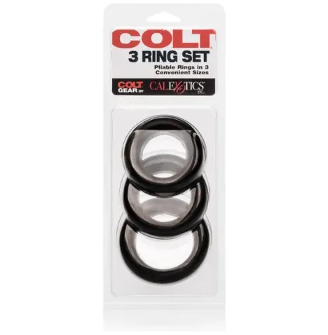 CALEXOTICS - COLT SET 3 ANILLOS PENE Y TESTÍCULOS