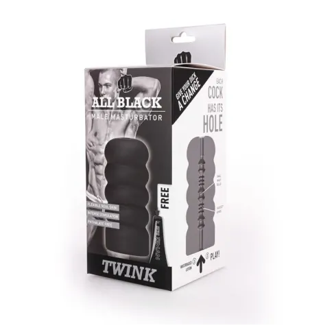 ALL BLACK - TWINK MASTURBATORE