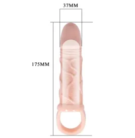 BAILE - FUNDA EXTENSORA PENE CON STRAP PARA TESTÍCULOS 13.5 CM