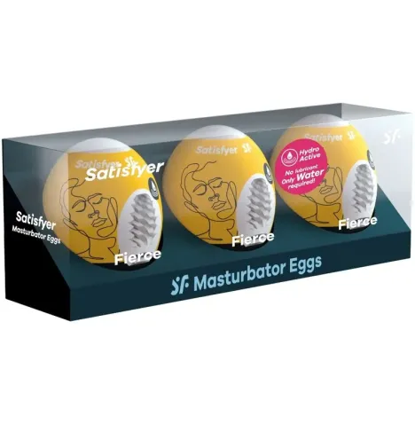 SATISFYER - 3 UOVA MASTURBATORI FIERCE