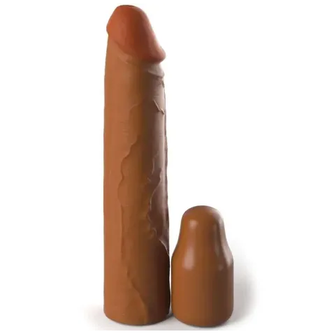 FANTASY X- TENSIONS - PIPEDREAMS MANICOTTO 20,32 CM 5,00 CM POLLICE TAPPO CARAMELLO