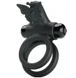 PRETTY LOVE - DOUBLE VIBRATING RING WITH BLACK STIMULATOR PRETTY LOVE - DOUBLE VIBRATING RING WITH BLACK STIMULATOR
