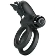 PRETTY LOVE - DOUBLE ANNEAU VIBRANT AVEC STIMULATEUR NOIR PRETTY LOVE - DOUBLE ANNEAU VIBRANT AVEC STIMULATEUR NOIR