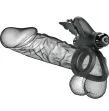 PRETTY LOVE - DOPPELVIBRIERRING MIT SCHWARZEM STIMULATOR PRETTY LOVE - DOPPELVIBRIERRING MIT SCHWARZEM STIMULATOR