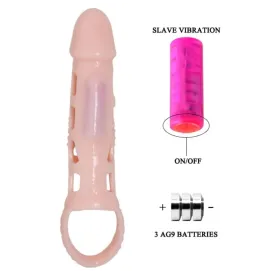PRETTY LOVE - HARRISON PENIS EXTENDER COVER MIT VIBRATION UND RIEMEN 13.5 CM