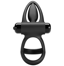 PRETTY LOVE - ANELLO VIBRANTE 10 VIBRAZIONI IN SILICONE NERO