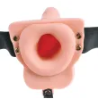 FETISH FANTASY SERIES - ARNÉS AJUSTABLE CONTROL REMOTO PENE REALÍSTICO CON TESTÍCULOS RECARGABLE Y VIBRADOR 15 CM