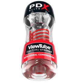 PDX ELITE - STROKER VIEWTUBE 2 COMPRESSIONE SPIRALE TRASPARENTE