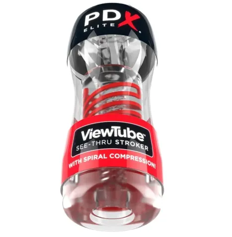 PDX ELITE - STROKER VIEWTUBE 2 COMPRESSIONE SPIRALE TRASPARENTE