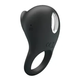 PRETTY LOVE - ANELLO VIBRANTE PER PENE CON LINGUA NERA