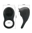 PRETTY LOVE - ANELLO VIBRANTE PER PENE CON LINGUA NERA PRETTY LOVE - ANELLO VIBRANTE PER PENE CON LINGUA NERA