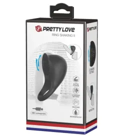 PRETTY LOVE - VIBRIERENDER PENISRING MIT SCHWARZER ZUNGE