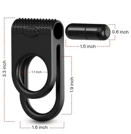 ARMONY - TWINS DOUBLE VIBRATEUR POUR COUPLES NOIR