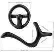 ARMONY - TREASURE ANILLO DOBLE ANAL NEGRO ARMONY - TREASURE ANILLO DOBLE ANAL NEGRO