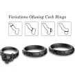 ARMONY - ANILLOS CALAVERA SILICONA NEGRO ARMONY - ANILLOS CALAVERA SILICONA NEGRO