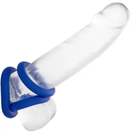 CALEXOTICS - ADMIRAL SET 3 ANILLOS PARA PENE AZUL