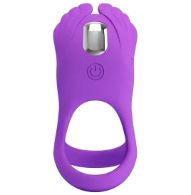 PRETTY LOVE - SILAS VIBRANT PENIS RING 7 VIBRATIONS PURPLE SILICONE