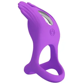 PRETTY LOVE - SILAS VIBRANT PENIS RING 7 VIBRATIONEN LILA SILIKON