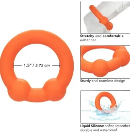 CALEXOTICS - ALPHA ANILLO DOBLE BOLA NARANJA