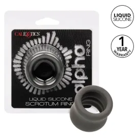 CALEXOTICS - ALPHA ANILLO EXTENSIÓN ESCROTO DOBLE NEGRO