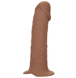 CALEXOTICS - ESTENSIONE REALE PERFORMANCE MAXX CON IMBRACATURA IN PELLE MARRONE