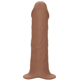 CALEXOTICS - EXTENSION PERFORMANCE MAXX RÉALISTE AVEC HARNAIS PEAU MARRON