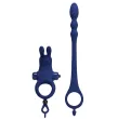 PRETTY LOVE - AYAD RABBIT VIBRATOR RING WITH PLUG BLUE PRETTY LOVE - AYAD RABBIT VIBRATOR RING WITH PLUG BLUE