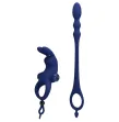 PRETTY LOVE - AYAD RABBIT VIBRATOR RING WITH PLUG BLUE PRETTY LOVE - AYAD RABBIT VIBRATOR RING WITH PLUG BLUE