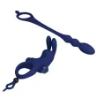 PRETTY LOVE - AYAD RABBIT VIBRATOR RING WITH PLUG BLUE PRETTY LOVE - AYAD RABBIT VIBRATOR RING WITH PLUG BLUE