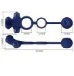 PRETTY LOVE - REMINGTON DOUBLE VIBRATING RING WITH PLUG BLUE PRETTY LOVE - REMINGTON DOUBLE VIBRATING RING WITH PLUG BLUE