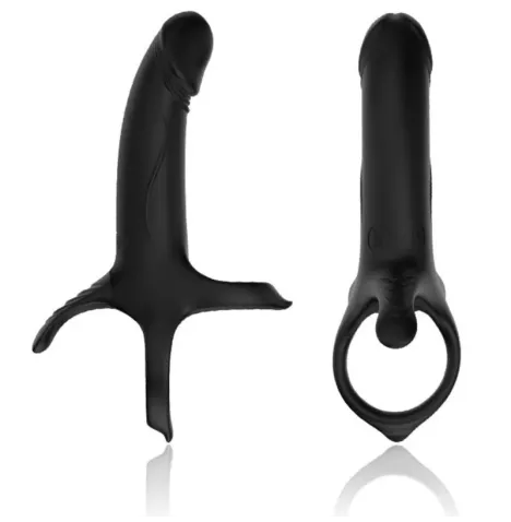 ARMONY - DILDO MIT RING and VIBRATOR SCHWARZ