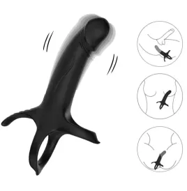 ARMONY - DILDO MIT RING and VIBRATOR SCHWARZ