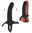 ARMONY - GODE AVEC ANNEAU ET VIBRATEUR NOIR ARMONY - GODE AVEC ANNEAU ET VIBRATEUR NOIR
