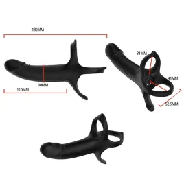 ARMONY - DILDO MIT RING and VIBRATOR SCHWARZ