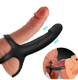 ARMONY - DILDO MIT RING and VIBRATOR SCHWARZ