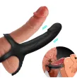 ARMONY - GODE AVEC ANNEAU ET VIBRATEUR NOIR ARMONY - GODE AVEC ANNEAU ET VIBRATEUR NOIR