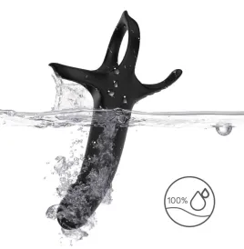 ARMONY - DILDO MIT RING and VIBRATOR SCHWARZ