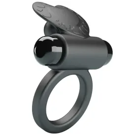 PRETTY LOVE - DEBONAIRE ANILLO VIBRADOR CONEJO 10 VIBRACIONES NEGRO