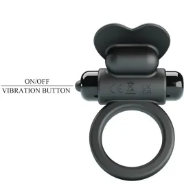 PRETTY LOVE - DEBONAIRE ANILLO VIBRADOR CONEJO 10 VIBRACIONES NEGRO