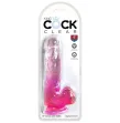 KING COCK - CLEAR REALISTIC PENIS WITH BALLS 13.5 CM PINK KING COCK - CLEAR REALISTIC PENIS WITH BALLS 13.5 CM PINK