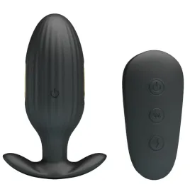PRETTY LOVE - KELLY PLUG ANAL VIBRADOR RECARGABLE NEGRO