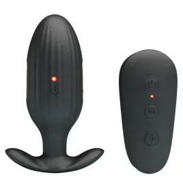 PRETTY LOVE - KELLY PLUG ANAL VIBRADOR RECARGABLE NEGRO