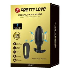 PRETTY LOVE - KELLY PLUG ANAL WIEDERAUFLADBARER VIBRATOR SCHWARZ