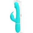 PRETTY LOVE - VIBRATEUR DEJON RABBIT 3 EN 1 MULTIFONCTION VERT AQUA PRETTY LOVE - VIBRATEUR DEJON RABBIT 3 EN 1 MULTIFONCTION VERT AQUA